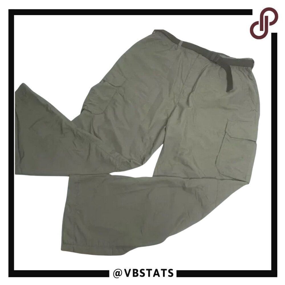 REI Army Green Khaki All Terrain Weatherproof Utility Pants in Size Large x 30L - Picture 1 of 5